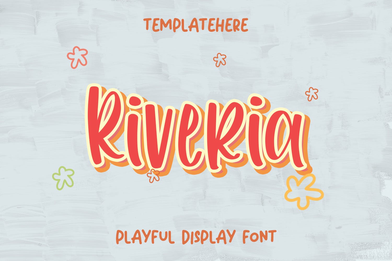 可爱童趣儿童绘本插画手写字体 Riveria Playful Display Font 设计素材 第1张