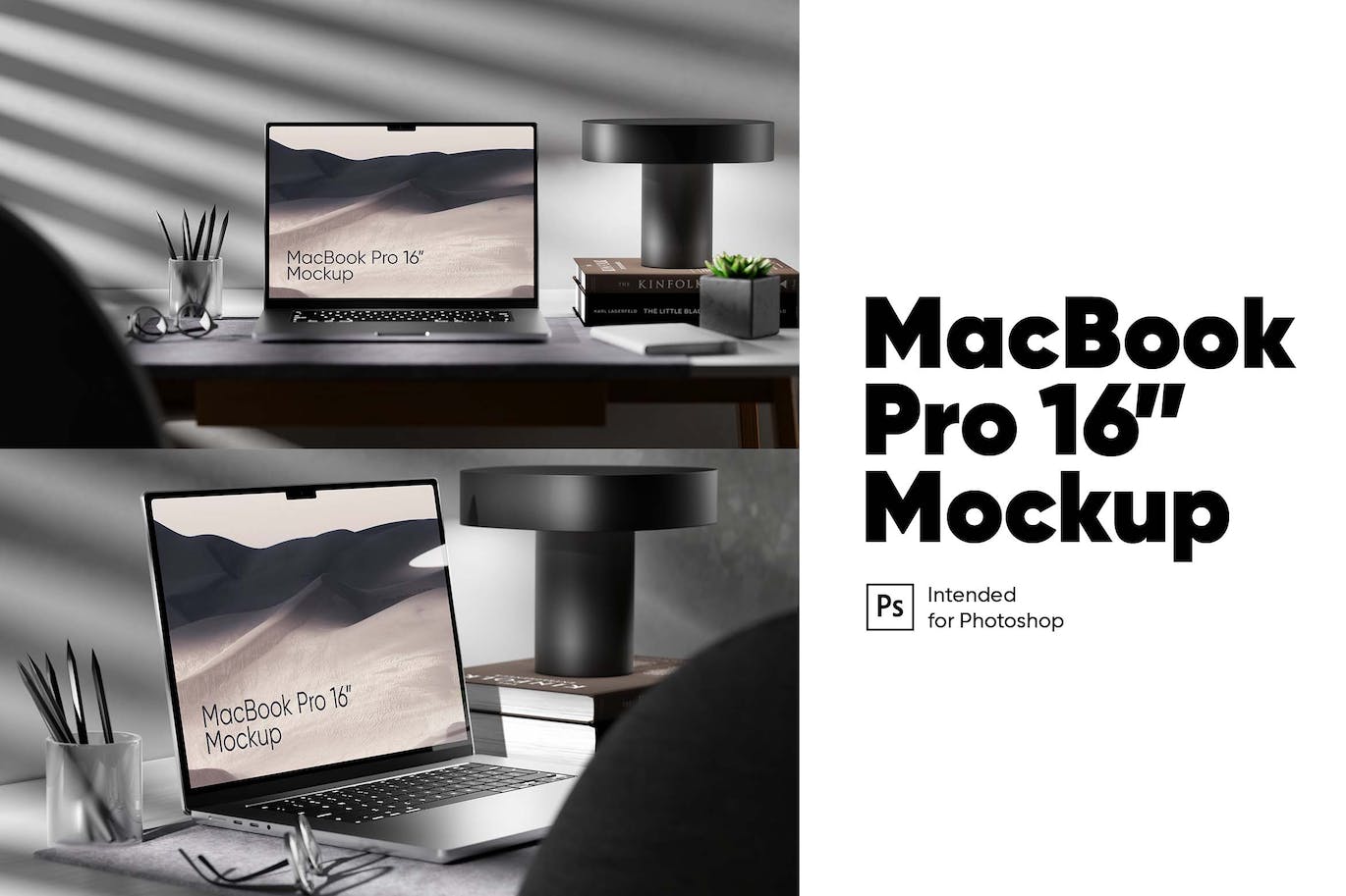 办公桌场景Macbook Pro电脑样机 Macbook Pro Scene Mockup 样机素材 第1张
