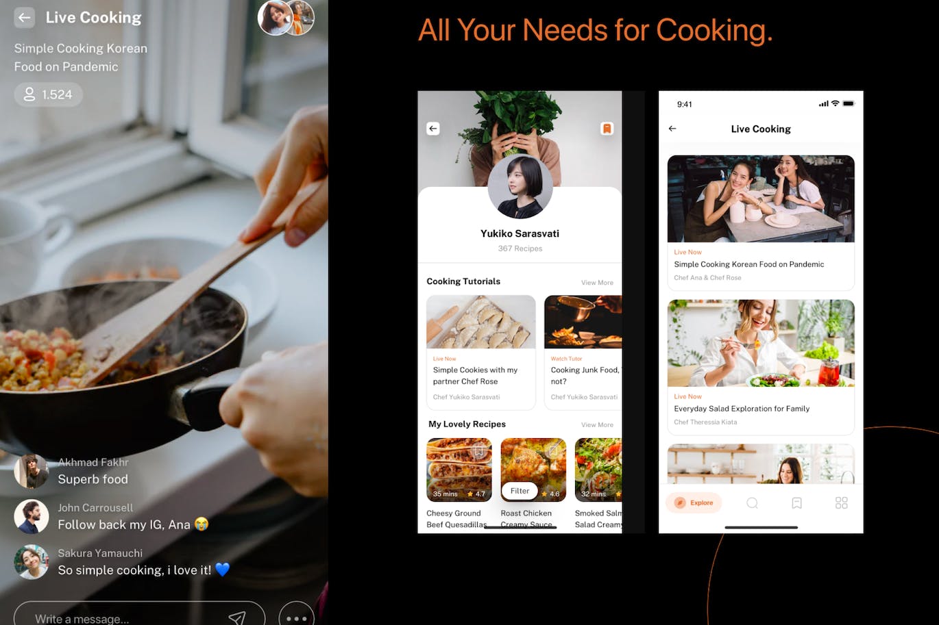 现代完整的烹饪教学应用UI套件 Modern Complete Cooking Receipt App UI Kit APP UI 第2张