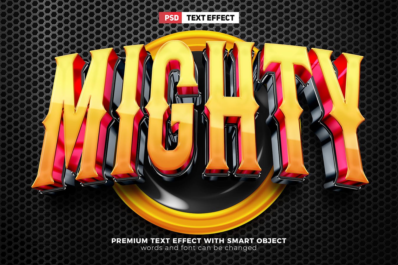闪亮金属游戏战队3D文本效果 Esport Team 3D Text Effect Logo Template 插件预设 第4张