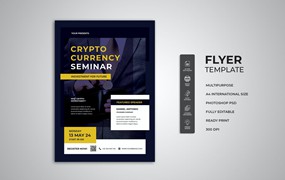加密金融投资海报模板 Crypto Flyer
