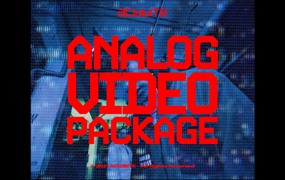 Acidbite 90年代VHS真实的数字化模拟视频迭加纹理毛刺外罩老式预卷取景器 AcidBite – Analog Video Package