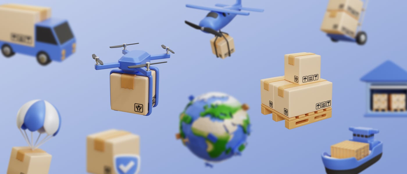 高质量三维渲染电商快递全球物流送货3D插画素材 Delivery Service Icon Illustration 图标素材 第7张