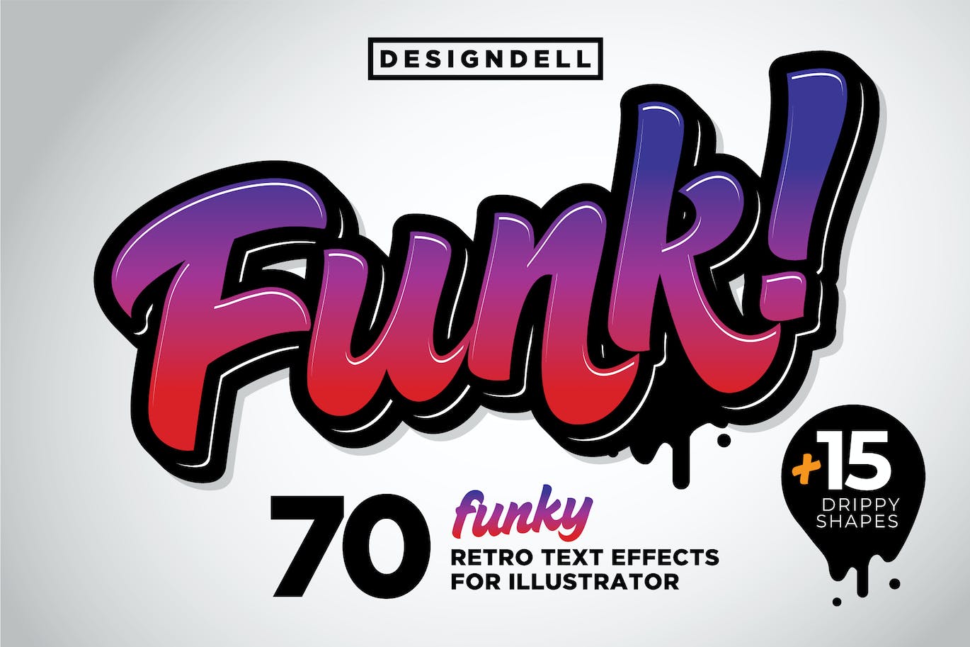 时髦彩色3D图形矢量样式 Funk! 3D Graphic Styles 图片素材 第1张