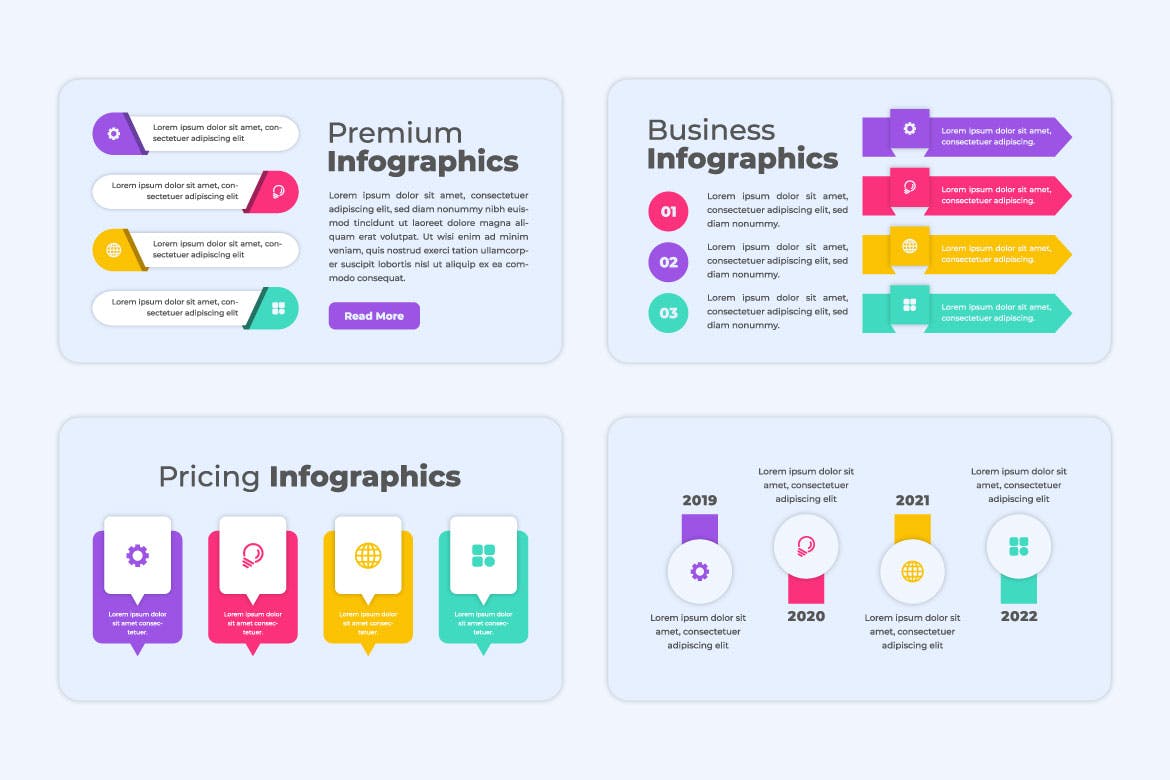 高级信息数据图表设计素材 Premium Infographics 幻灯图表 第2张