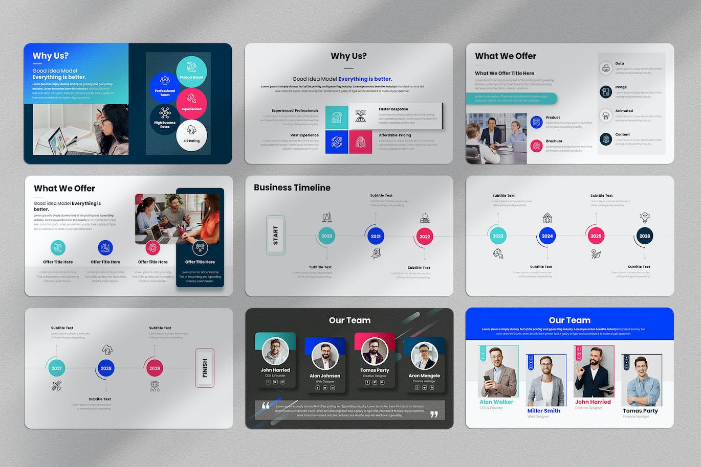 商业计划方案谷歌幻灯片演示文稿模板 Business Plan Google Slides Presentation Template 幻灯图表 第2张
