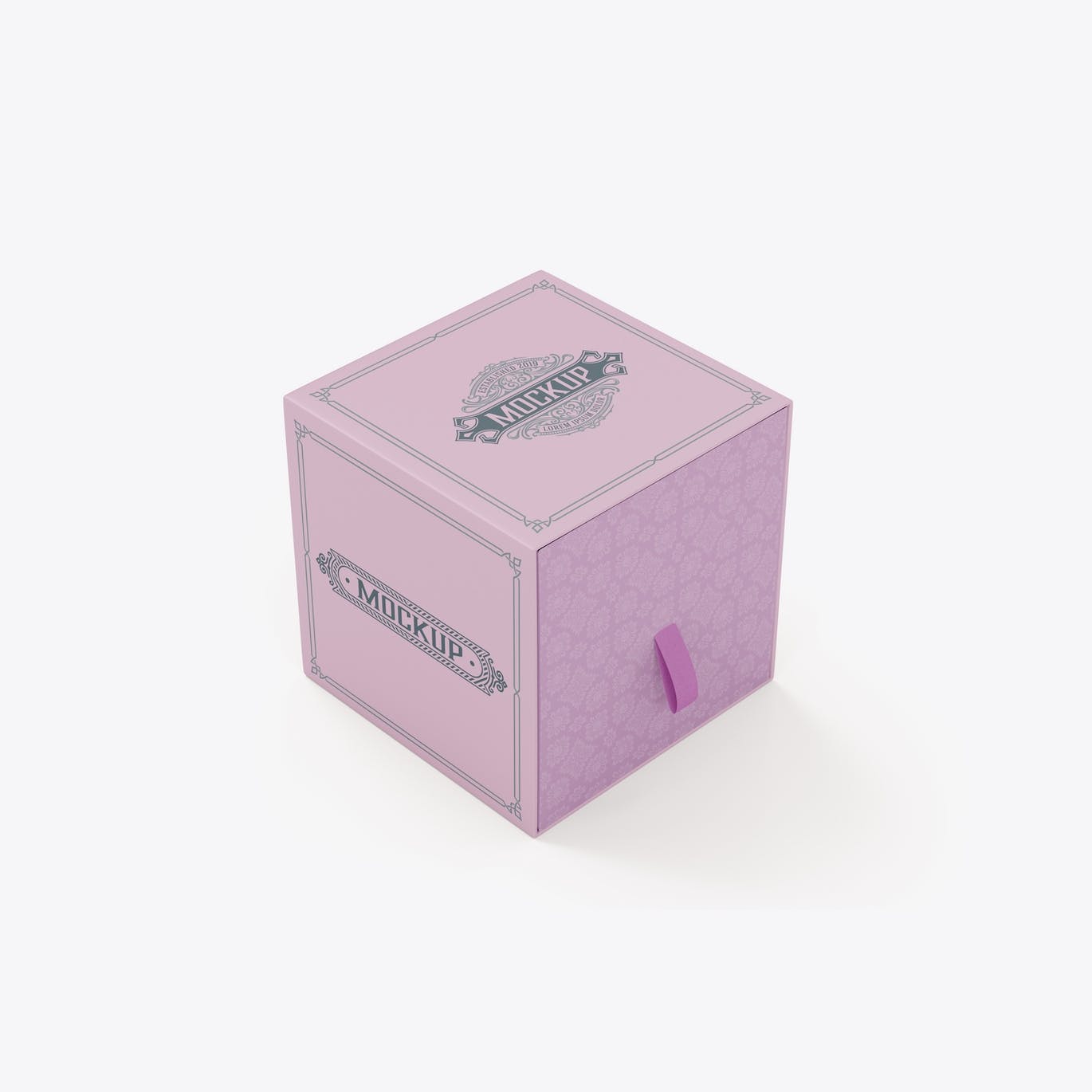 拖拉式纸质牛皮纸盒包装设计样机 Slide Paper Kraft Box Mockup 样机素材 第4张