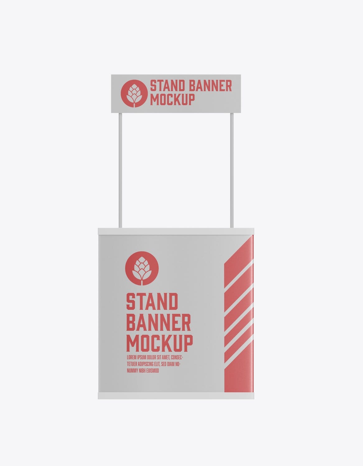 小吃摊位广告Banner样机模板 Promo Stand Banner Mockup 样机素材 第2张