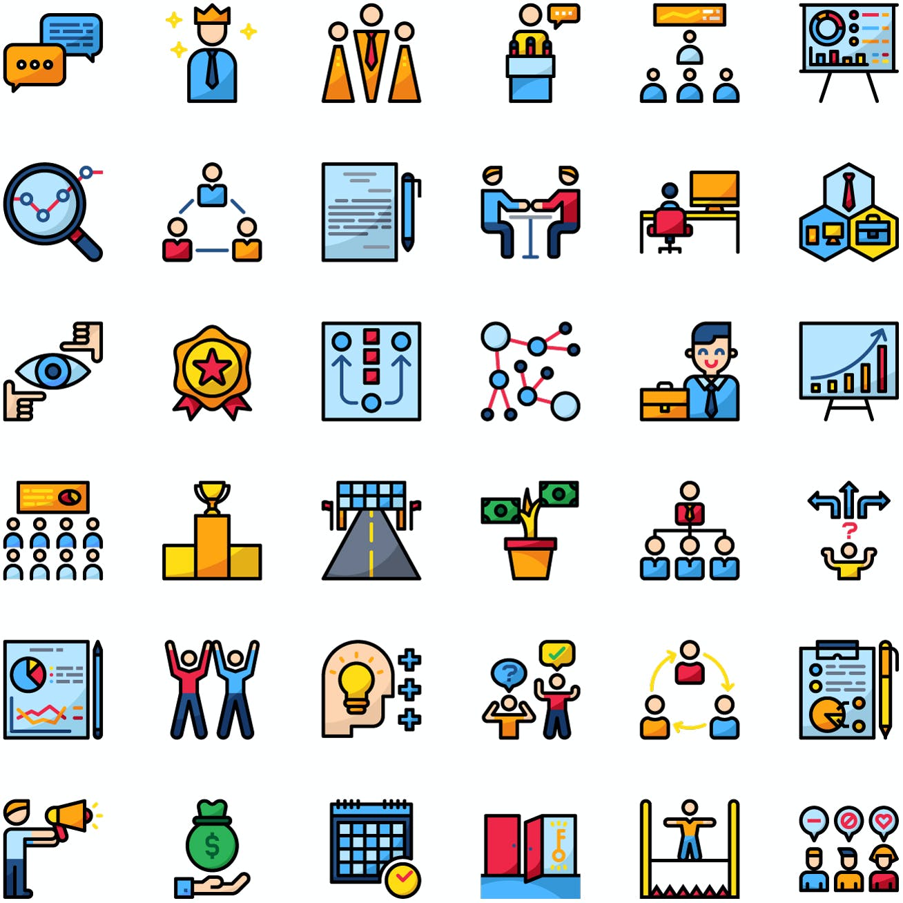 商业发展业务图标集 Business Icon Pack 图标素材 第3张