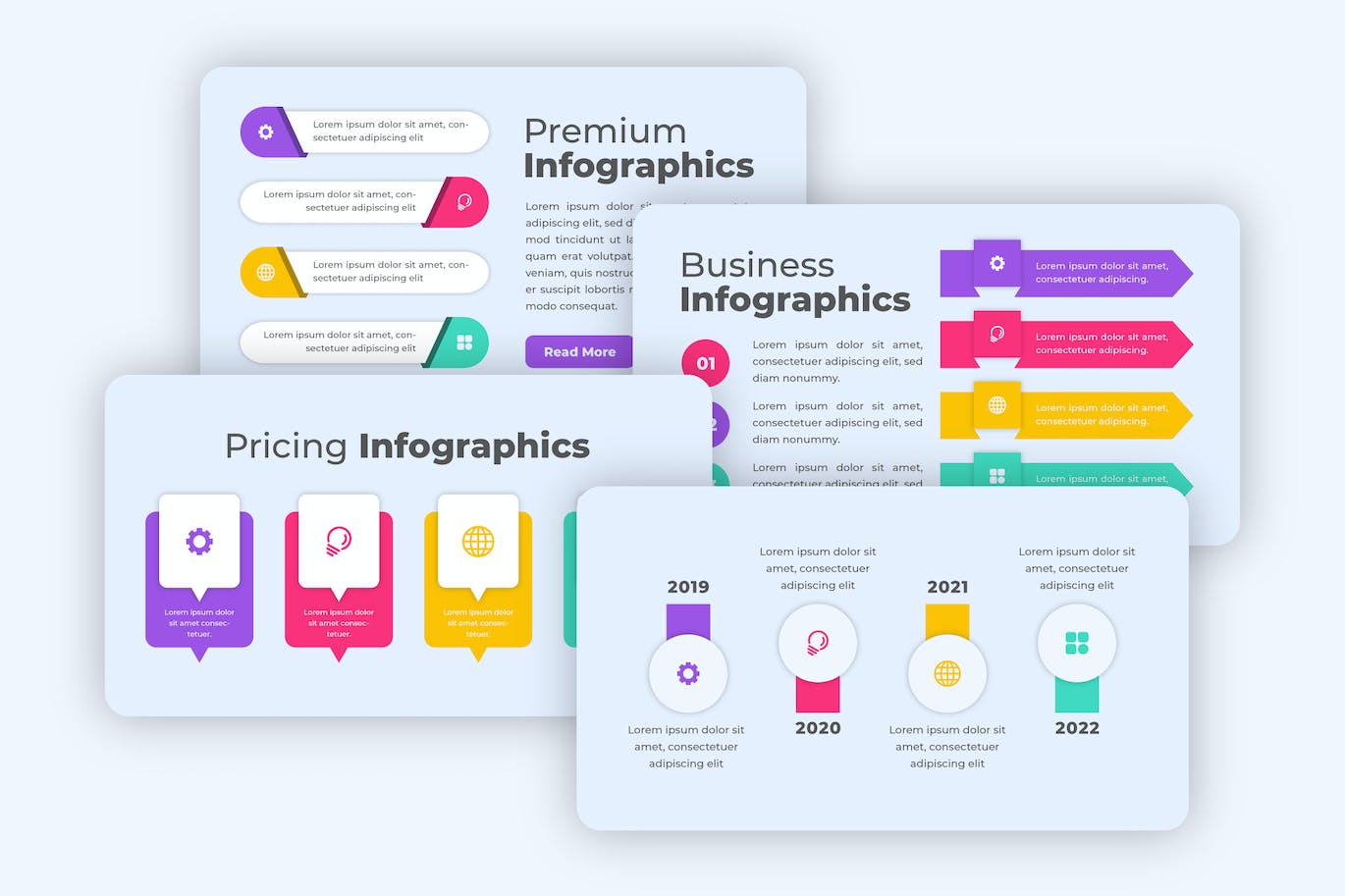高级信息数据图表设计素材 Premium Infographics 幻灯图表 第1张