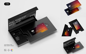 储蓄卡/信用卡设计样机集 Credit Card Mockup Set