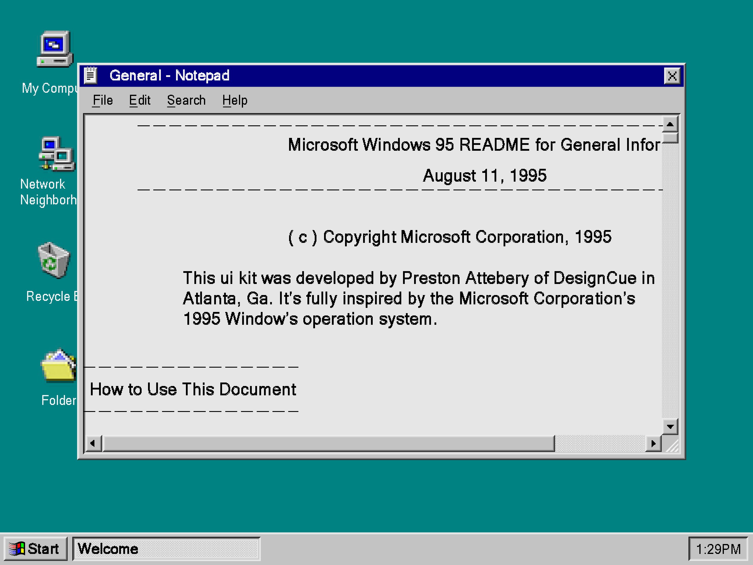 老式Windows 95 UI套件 Windows 95 UI Kit 设计素材 第3张