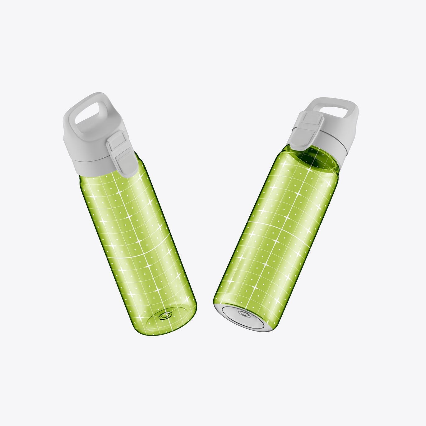 透明塑料运动水瓶设计样机 Sport Bottle Mockup 样机素材 第5张