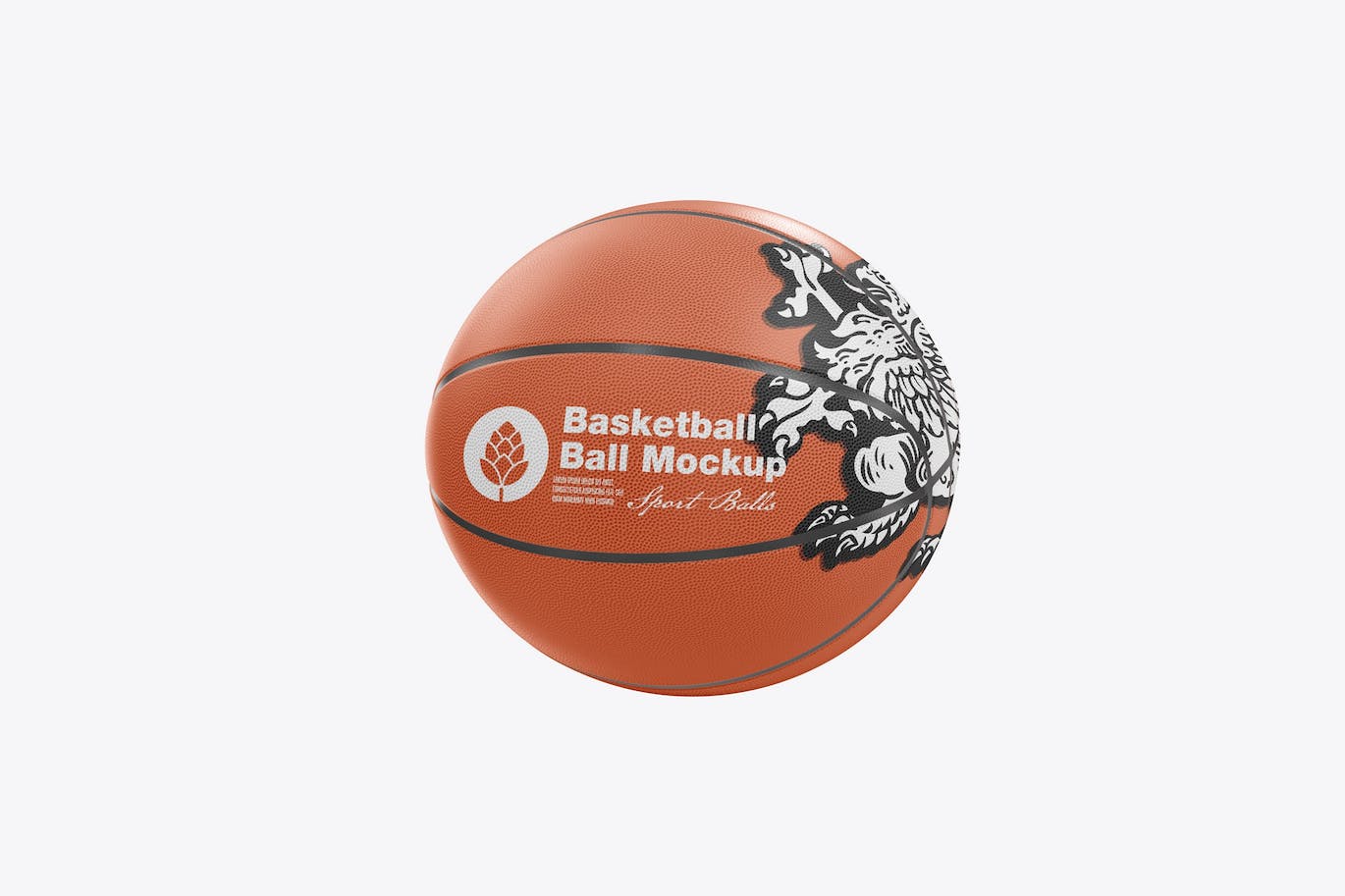 篮球运动品牌展示样机模板 Basketball Ball Mockup 样机素材 第1张