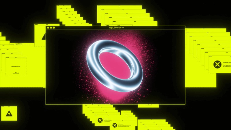 Ezra Cohen酸性机能赛博朋克抽象几何金属未来科技感自定义纹理颜色循环元素视频素材 EZRA COHEN METAL 4K 影视音频 第7张