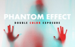 幻影双重曝光图片处理效果动作 Double Color Exposure Effect