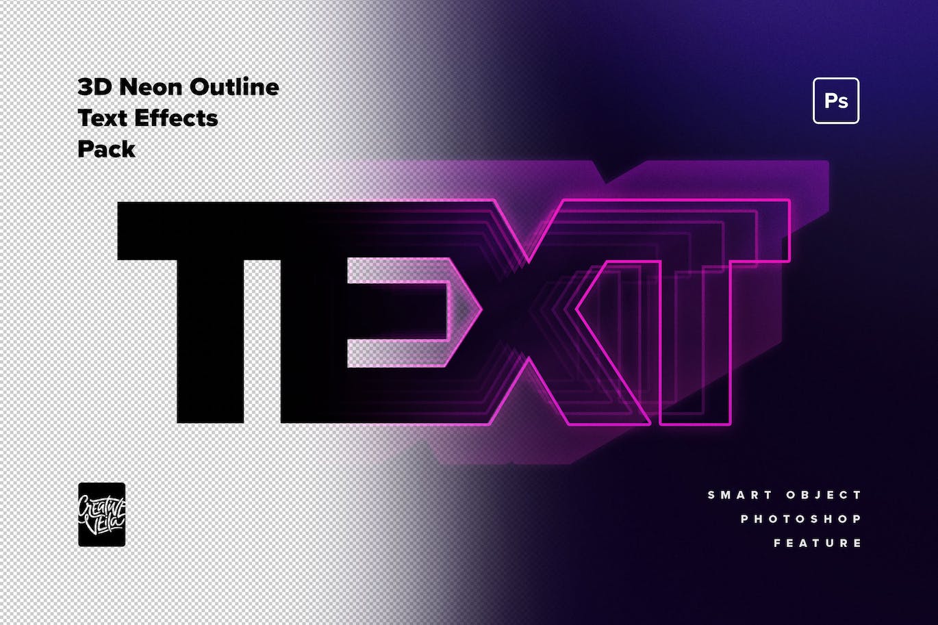 80年代复古未来主义3D霓虹灯文本效果 80s Retro-Futuristic 3D Neon Text Effect 插件预设 第2张
