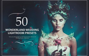 50款仙境婚礼照片后期调色Lightroom预设 50 Wonderland Wedding Lightroom Presets