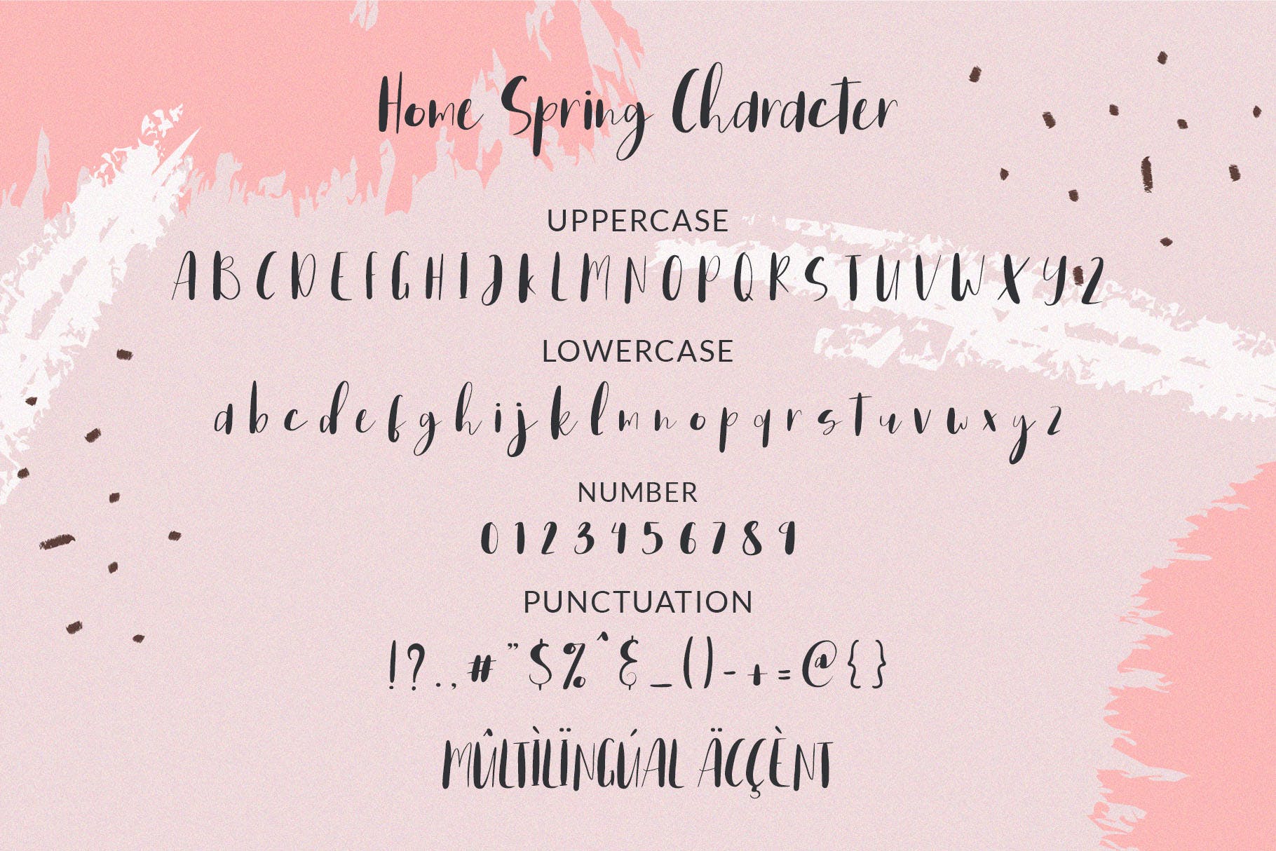 春季甜美品牌设计手写字体 Home Spring – Handwritten Font 设计素材 第5张