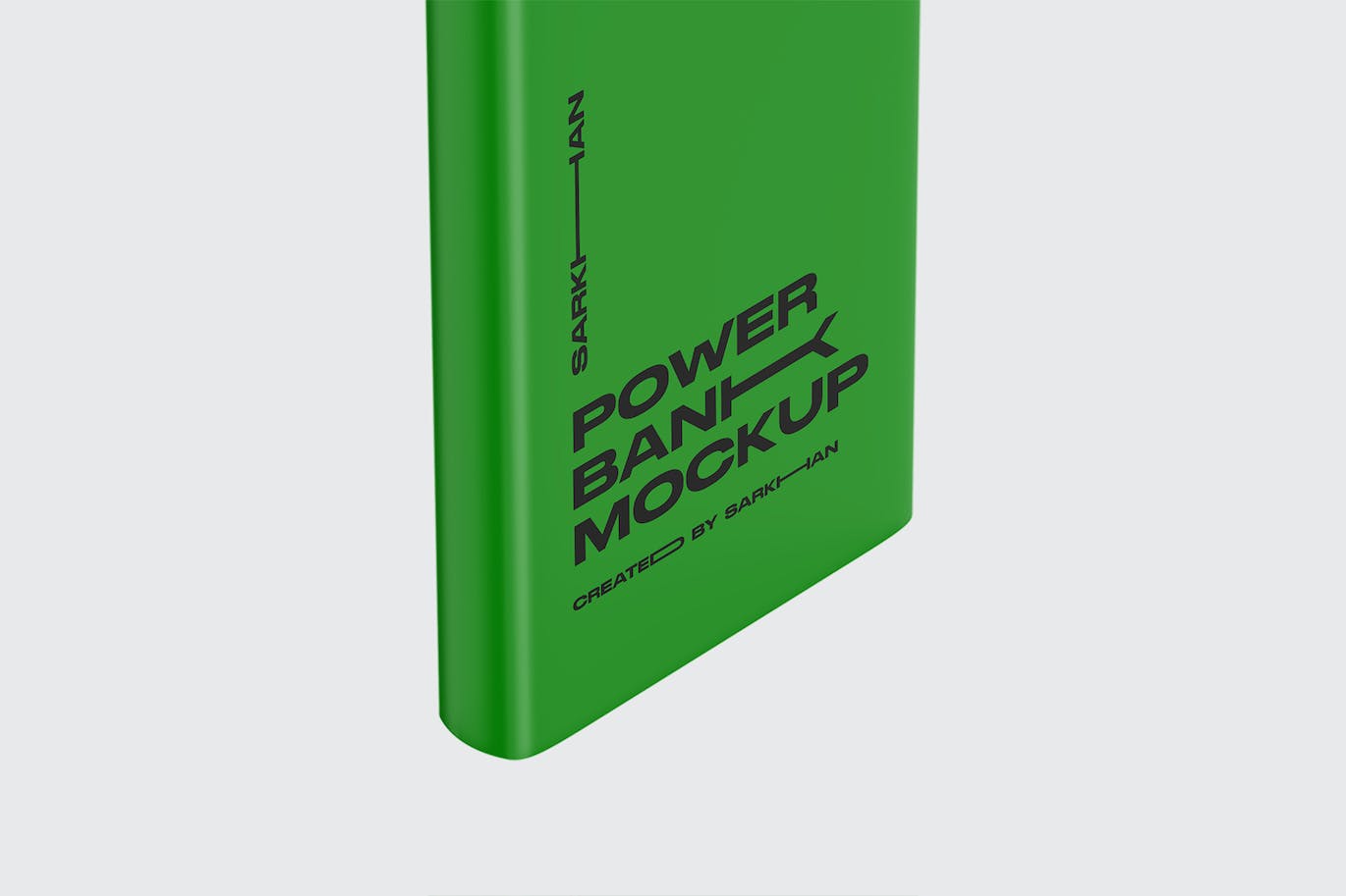 磨砂移动电源充电宝设计样机模板 Matte Power Bank Mockup 样机素材 第4张