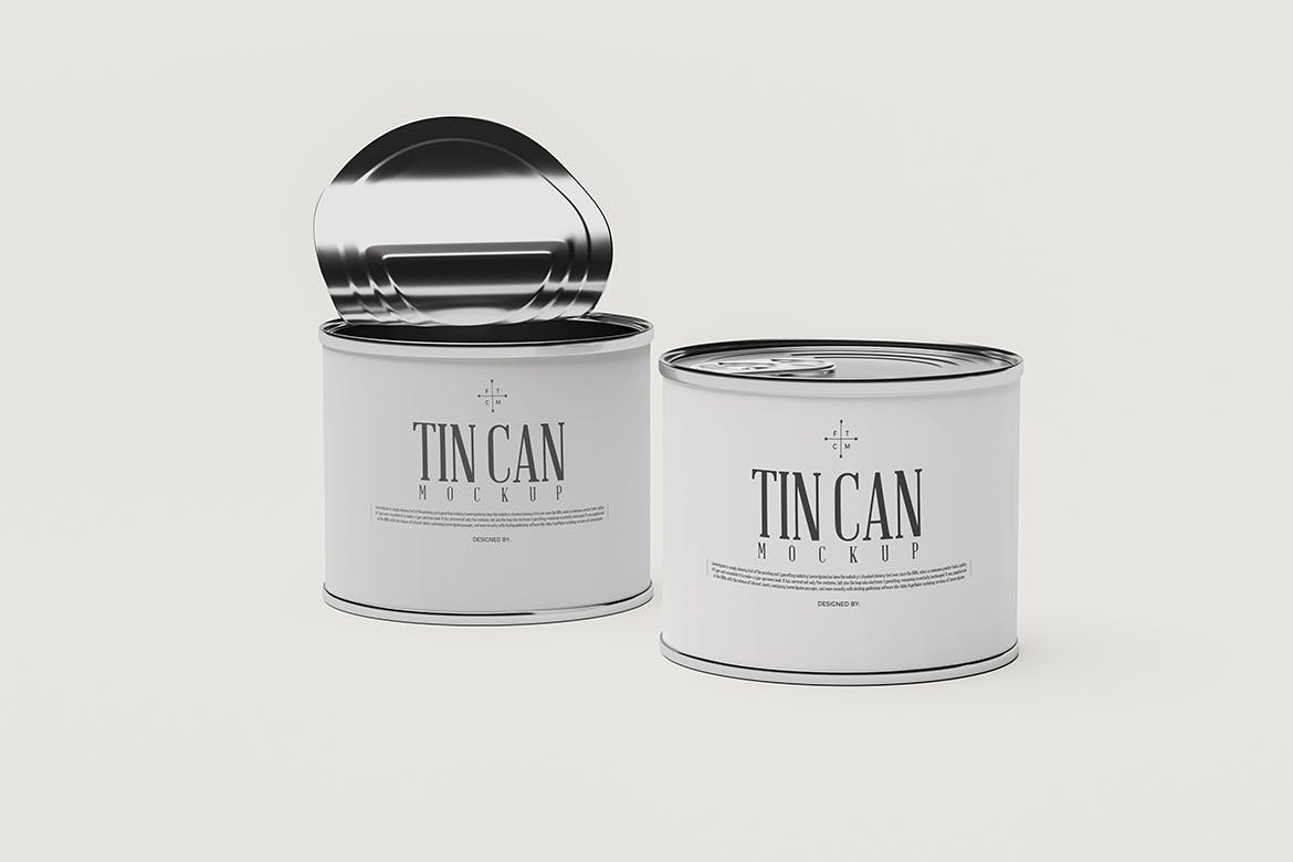 锡罐食品罐头包装设计样机 Tin Can Mockup 样机素材 第5张