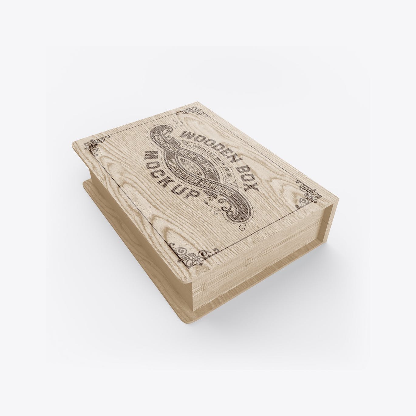 木箱木盒Logo设计样机 Wooden Box Mockup 样机素材 第10张