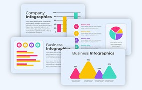 商业统计信息数据图表设计素材 Business Infographics