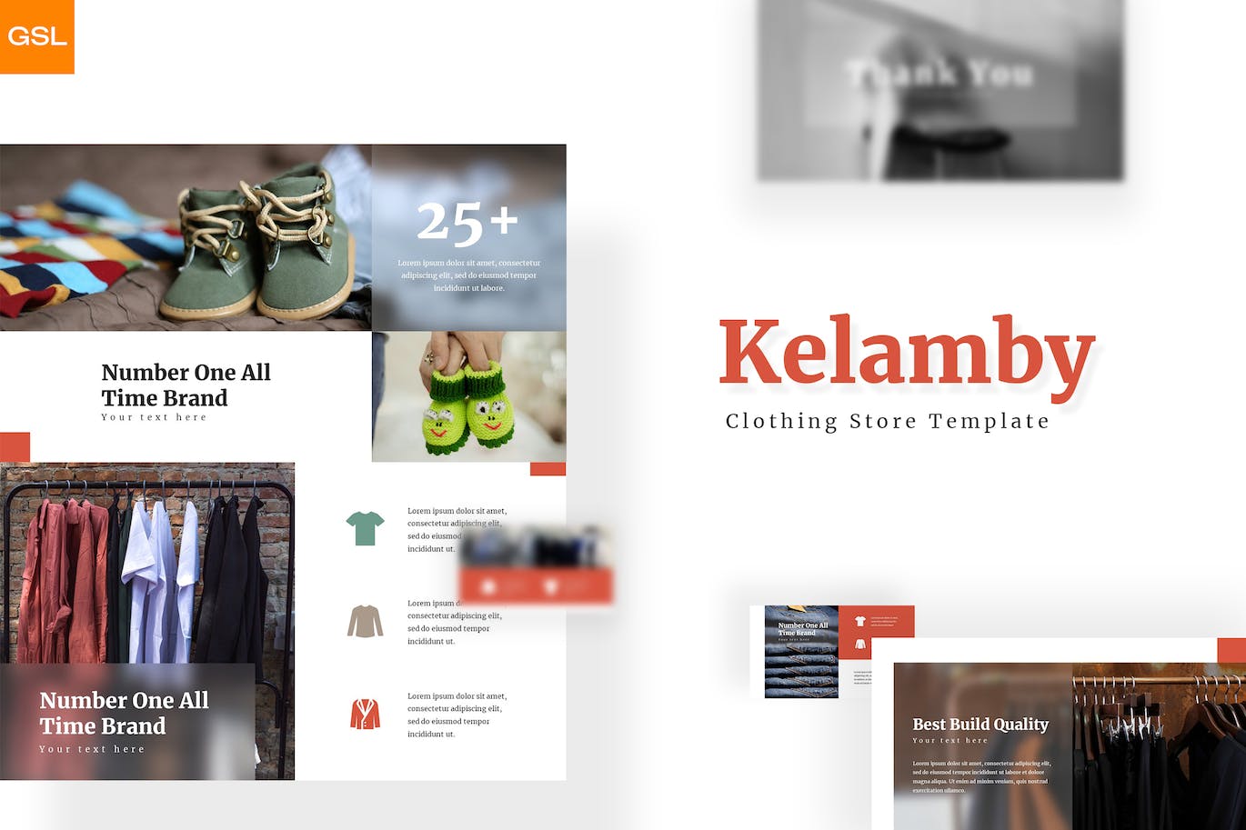 服装鞋店产品谷歌幻灯片设计模板 Kelamby – Google Slides Template 幻灯图表 第1张