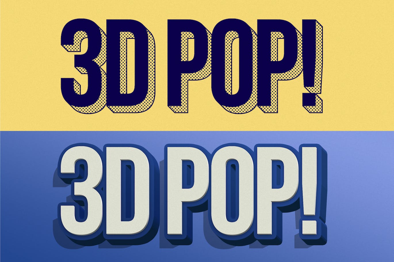3D立体风格ps文字效果样式v2 3D POP! Photoshop Effects Vol. 2 设计素材 第7张