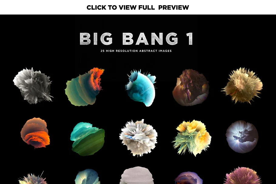 高分辨率宇宙星球爆炸效果抽象星体球体黑洞迷幻色彩形状素材 Big Bang Super Pack 图片素材 第7张