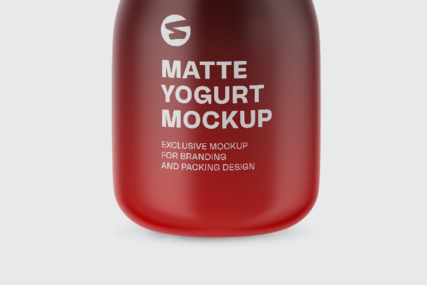 哑光酸奶瓶包装设计样机 Matte Yogurt Bottle Mockup 样机素材 第6张