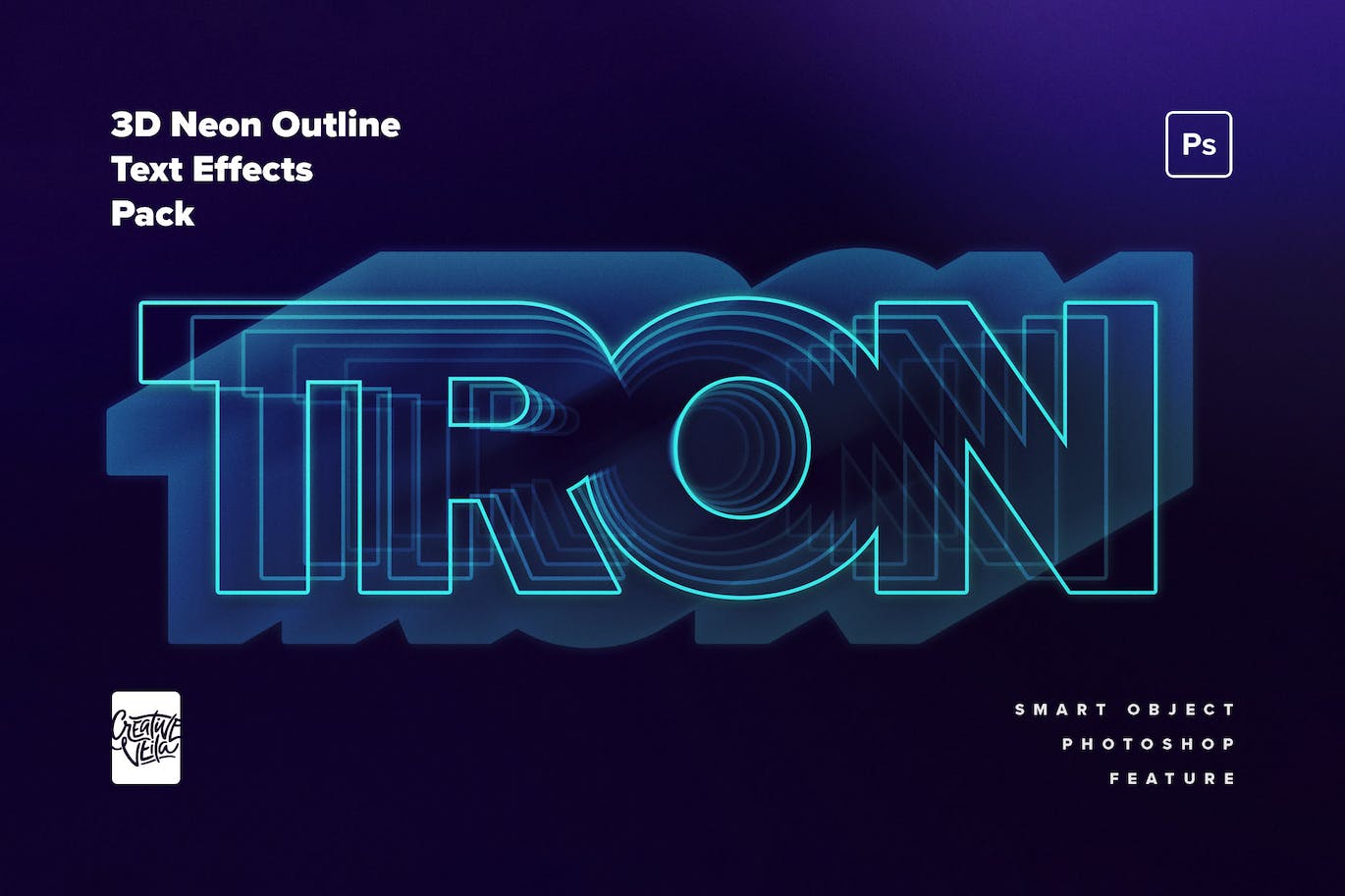 80年代复古未来主义3D霓虹灯文本效果 80s Retro-Futuristic 3D Neon Text Effect 插件预设 第3张