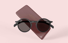 太阳镜眼镜品牌包装设计样机 Sunglasses Mockup