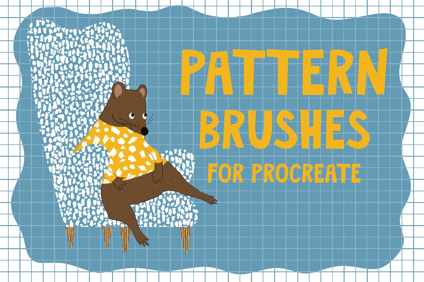 花纹图案Procreate笔刷 Pattern Brushes for Procreate 笔刷资源 第1张