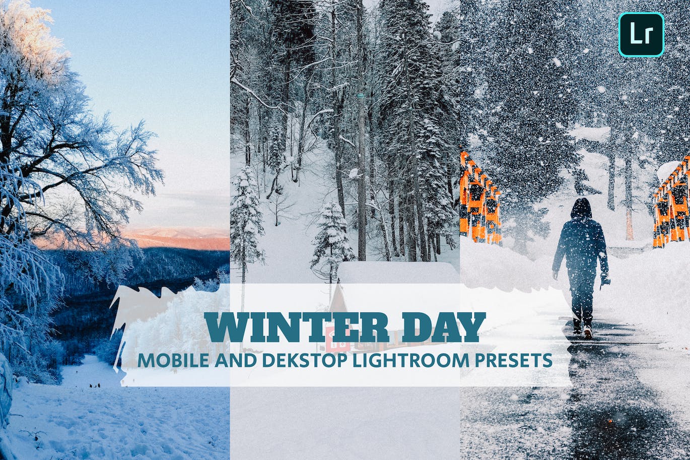 冬季摄影照片调色LR预设 Winter Day Lightroom Presets Dekstop and Mobile 插件预设 第1张