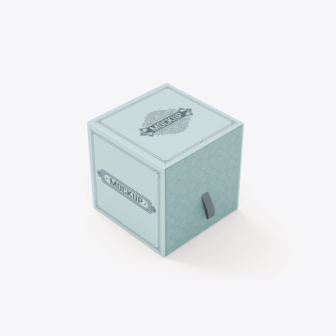 拖拉式纸质牛皮纸盒包装设计样机 Slide Paper Kraft Box Mockup 样机素材 第5张