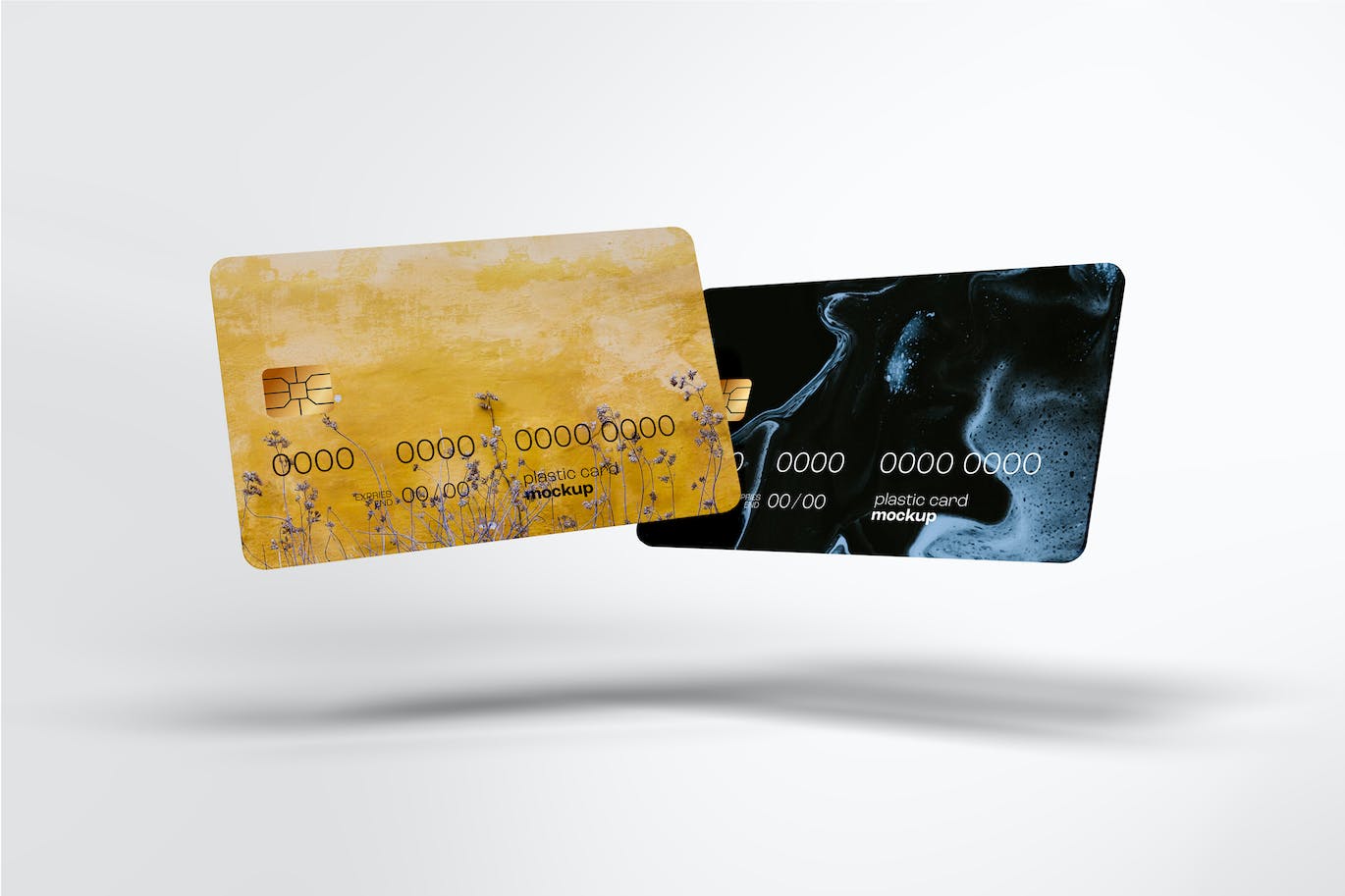 银行卡/会员卡设计样机模板 Plastic Card Mockup 样机素材 第1张