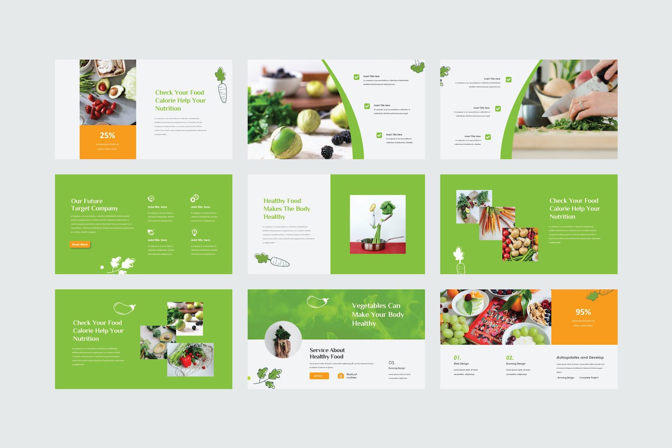 蔬菜农产品Google幻灯片设计模板 Vegetables – Google Slide Template 幻灯图表 第8张