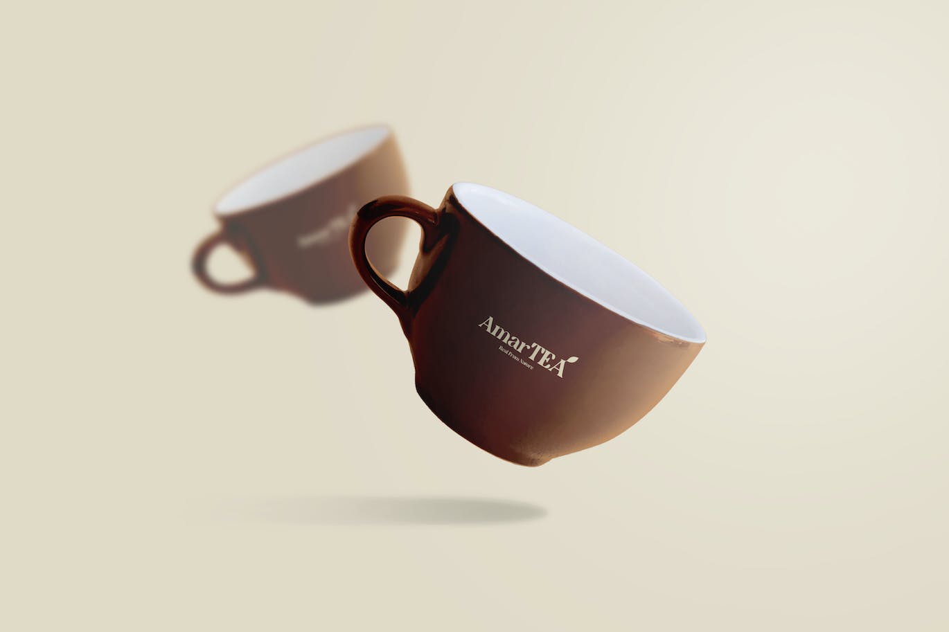 陶瓷茶杯/咖啡杯品牌设计样机 Ceramic Tea Mugs Mockup 样机素材 第1张