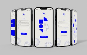 智能手机iPhone屏幕设计样机v5 Smartphone Screen Design Mockup