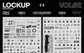 230+款时尚潮流赛博朋克艺术几何Logo图形AI矢量设计素材 Studio Innate – Lockup Vector Pack Vol.2