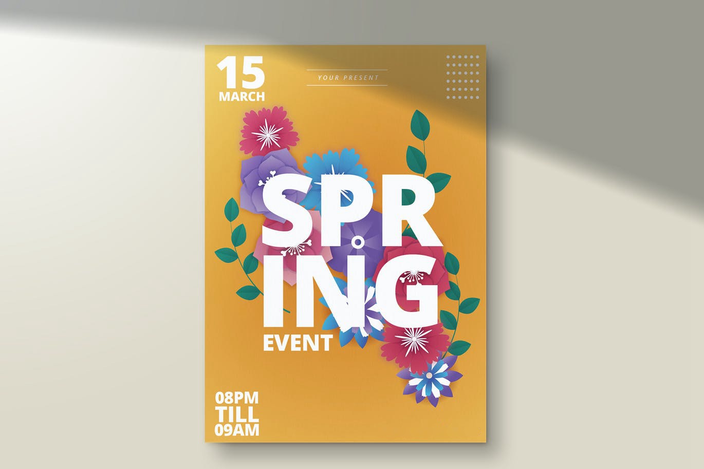 春季活动传单海报模板下载 Spring Event Flyer Template Ver. 1 设计素材 第1张