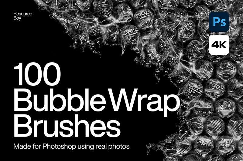 100个气泡膜纹理Photoshop笔刷 笔刷资源 第1张