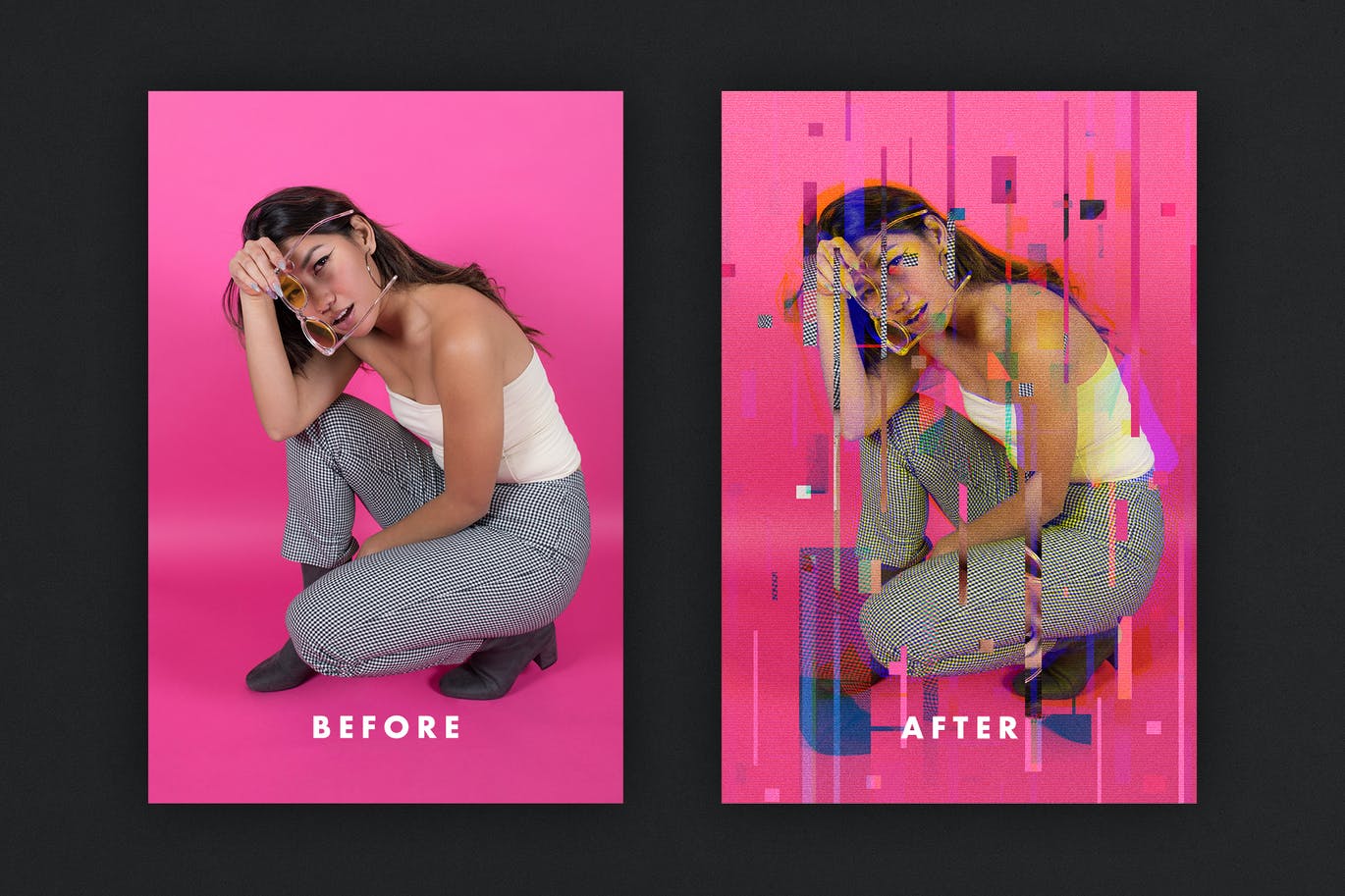 屏幕故障效果海报模板 Screen Crash Effect for Posters 插件预设 第2张