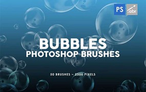 50个高清气泡效果Photoshop笔刷