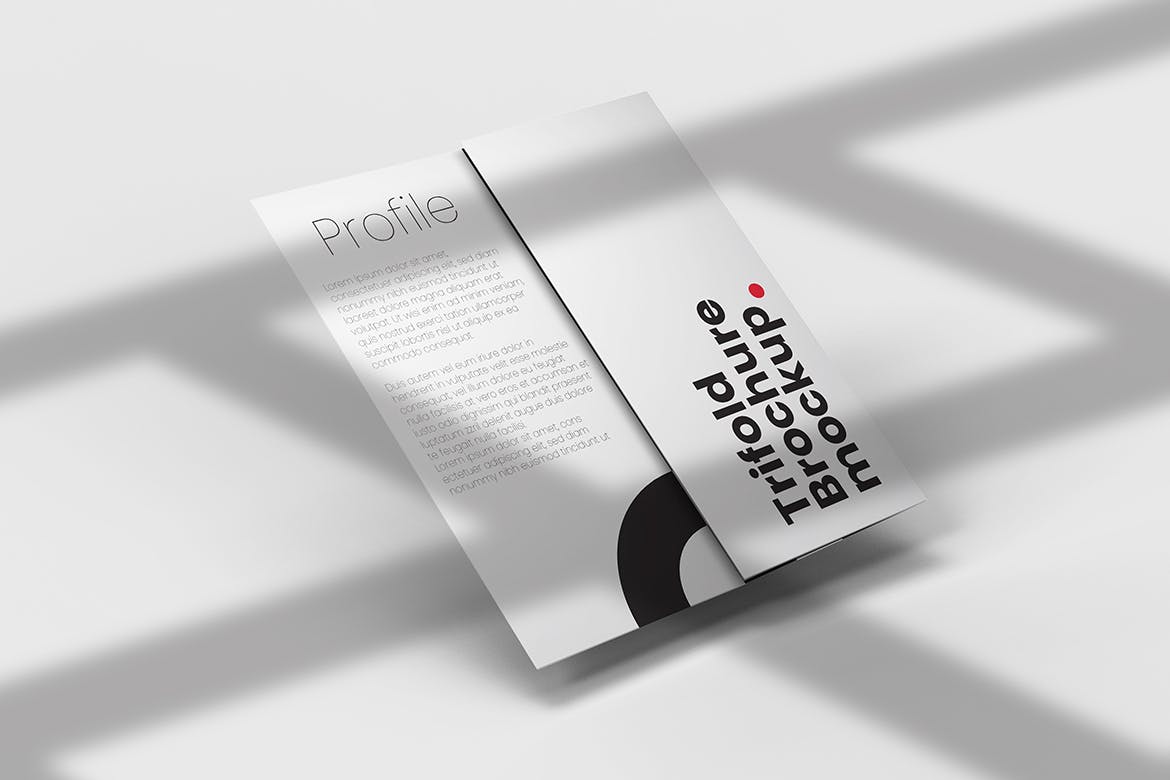 三折页小册子设计样机PSD模板 Trifold Brochure Mockups PSD Template 样机素材 第7张