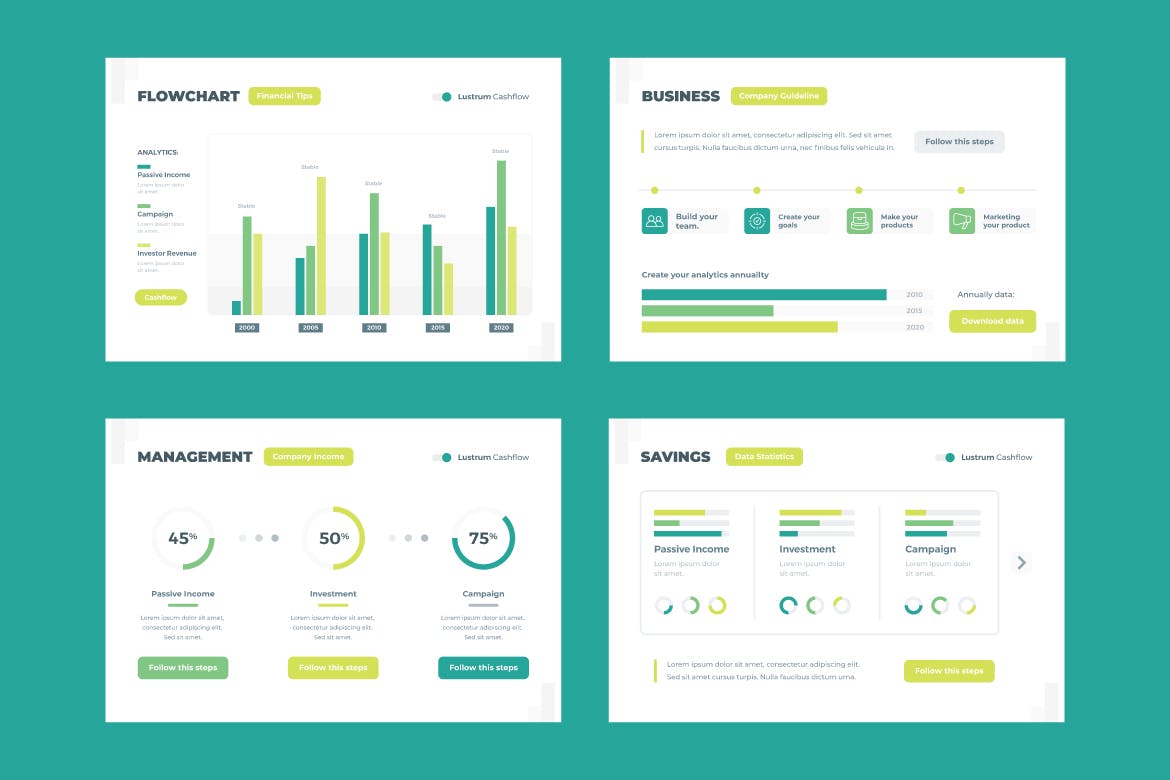业务和财务信息图表设计模板 Business and Finance Infographic Template 幻灯图表 第2张