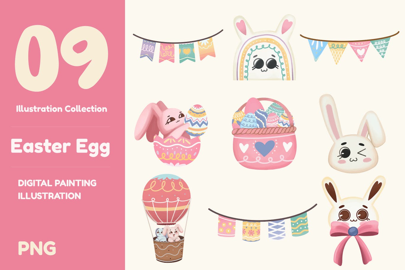 复活节彩蛋矢量插画 Easter Egg Illustration 图片素材 第1张