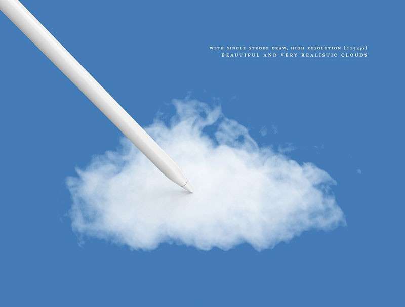 Photoshop白云和烟雾手绘笔刷 笔刷资源 第3张