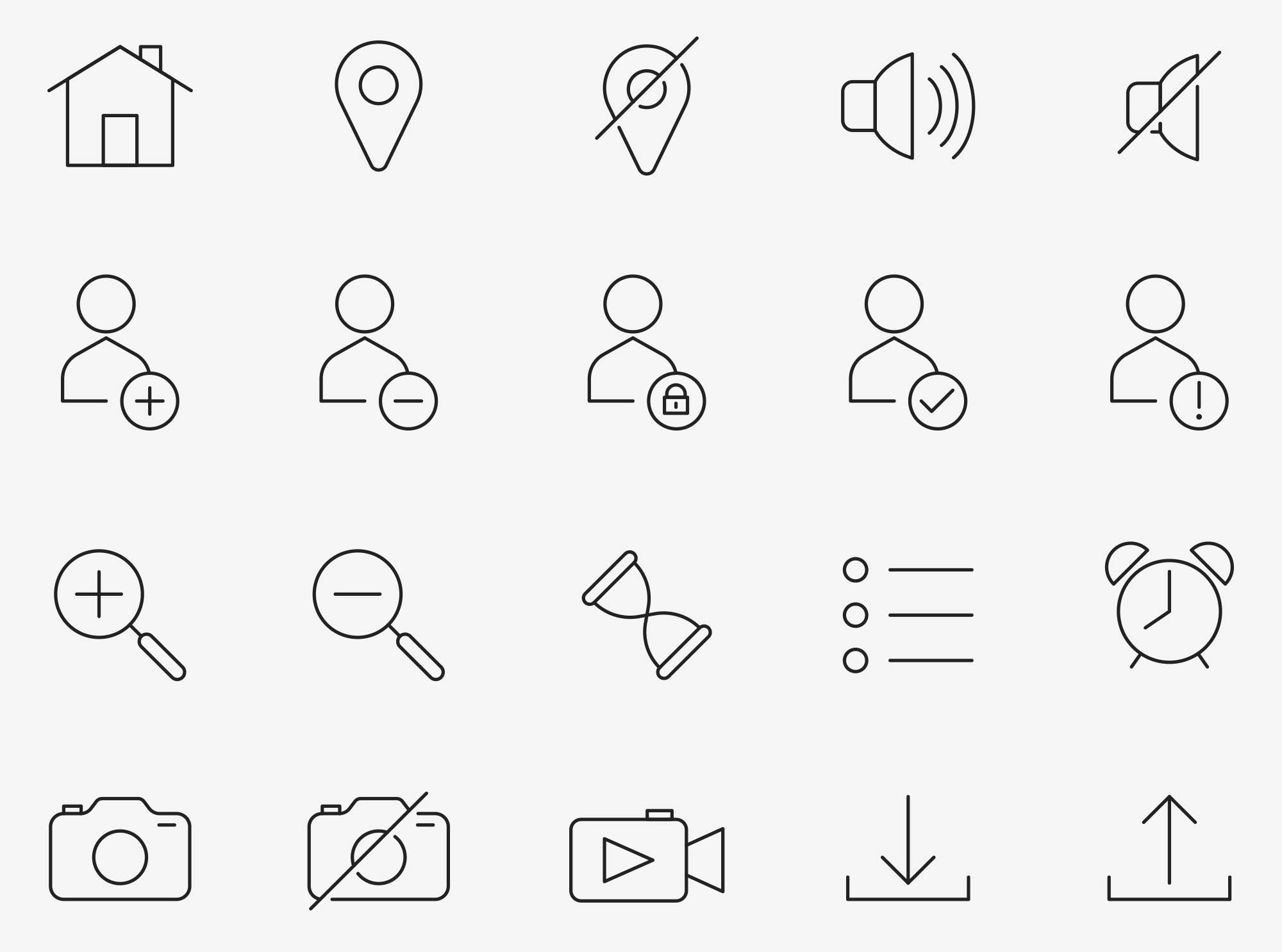 80个UI界面图标 80 Interface Icons 图标素材 第4张